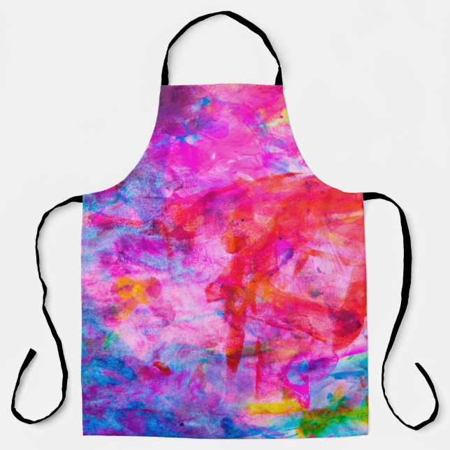Abstract watercolor backgroundcolor,background,pai apron (Front)