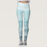Abstract watercolor blue sea leggings<br><div class="desc">A beautiful abstract watercolor sea landscape. A blue palette reminiscing of the beach and the ocean.</div>