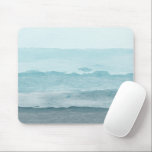 Abstract watercolor blue sea mouse pad<br><div class="desc">A beautiful abstract watercolor sea landscape. A blue palette reminiscing of the beach and the ocean.</div>