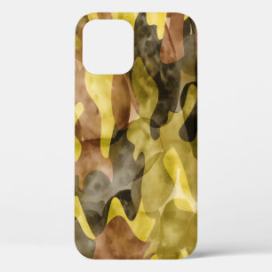 Abstract Watercolor: Camouflage Tie Dye iPhone 12 Case