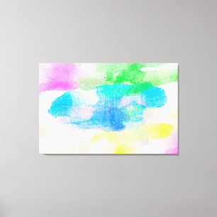 Abstract Watercolor Canvas Print