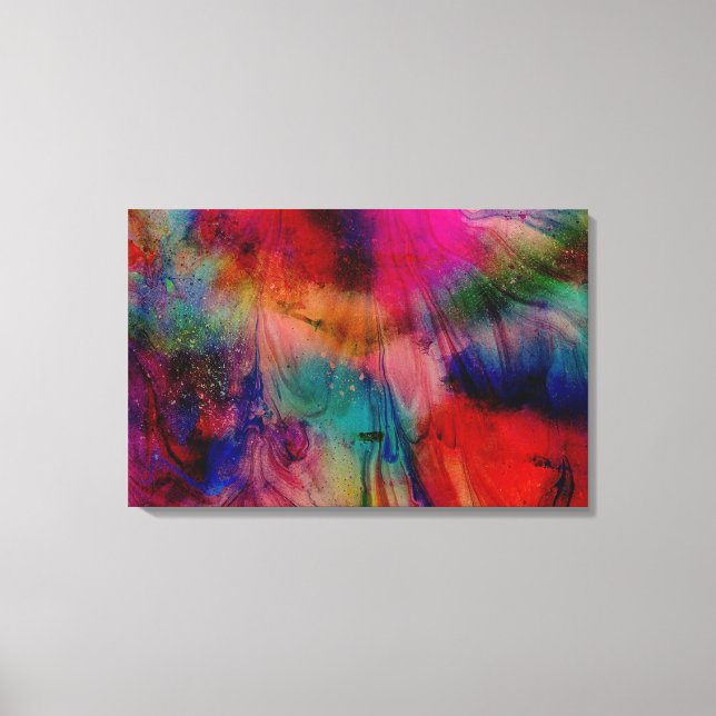 Abstract Watercolor Canvas Print (Front)