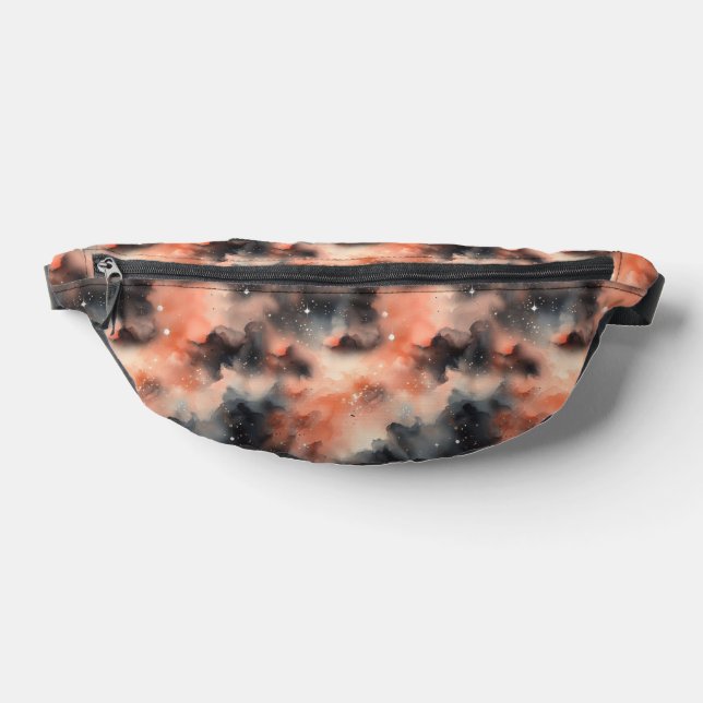 Abstract Watercolor Celestial Symphony Fanny Pack (Lay Down)