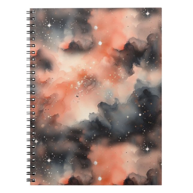 Abstract Watercolor Celestial Symphony Notebook (Front)