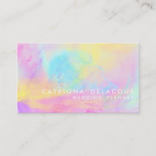 Abstract Watercolor Contemporary Business Card
