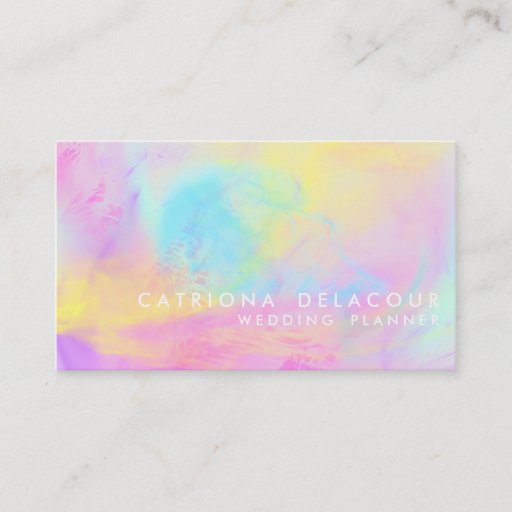 Customizable Abstract Watercolor Contemporary Business Card
