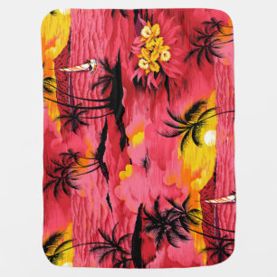 Abstract Watercolor: Creative Print Design. Baby Blanket