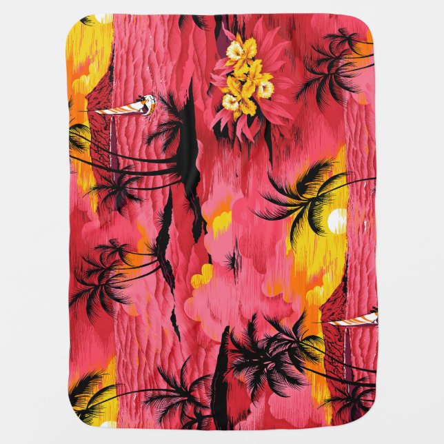 Abstract Watercolor: Creative Print Design. Baby Blanket (Front)