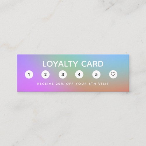 Abstract Watercolor Discount Loyalty Card