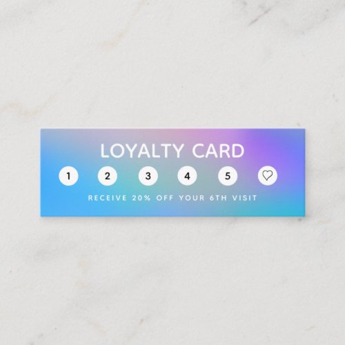 Abstract Watercolor Discount Loyalty Card