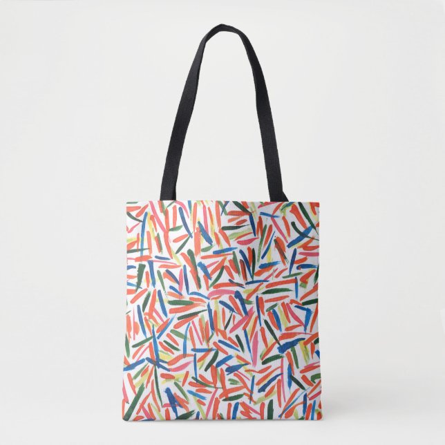 Abstract watercolor drawing tote bag (Front)