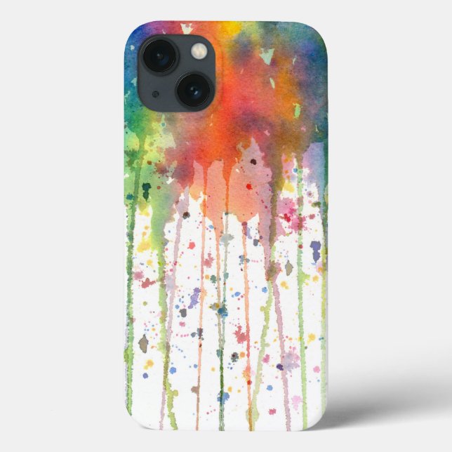 Abstract Watercolor Drippy Art Case-Mate iPhone Case (Back)