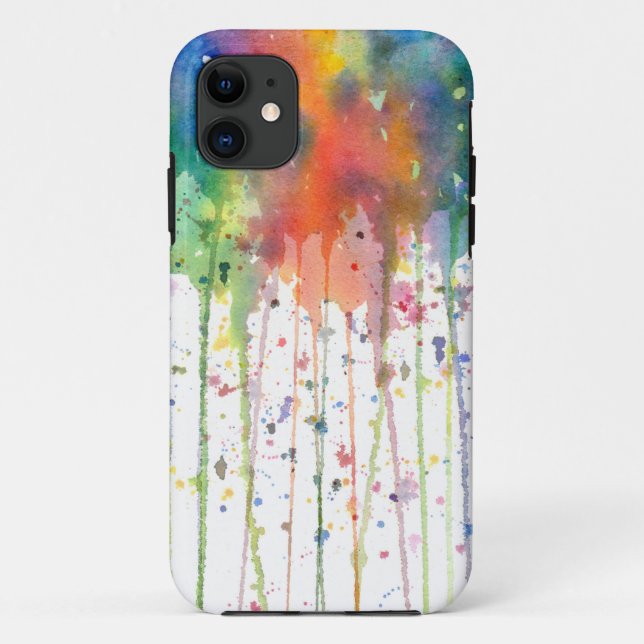 Abstract Watercolor Drippy Art Case-Mate iPhone Case (Back)