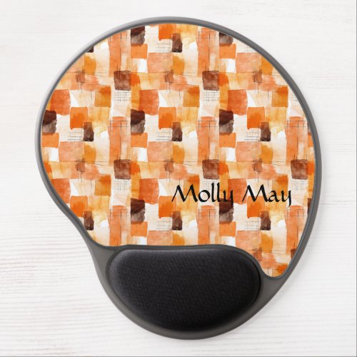 Abstract Watercolor Fall Palette  Gel Mouse Pad