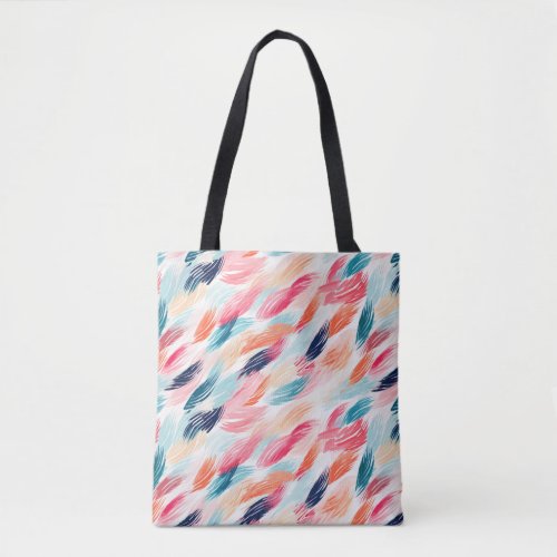 Abstract Watercolor Feathers Tote Bag