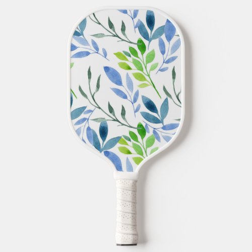 Abstract Watercolor Fern Leaves  Pickleball Paddle