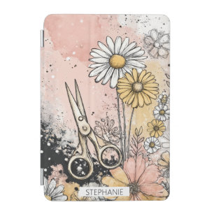 Abstract Watercolor Floral Art iPad Mini Cover