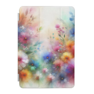 Abstract Watercolor Florals Print iPad Mini Cover