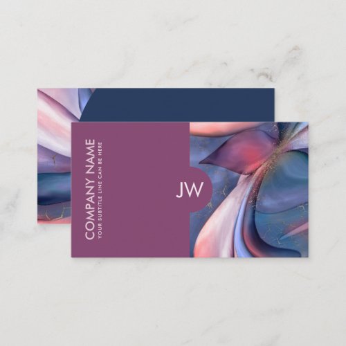 Abstract Watercolor Flow Business Card