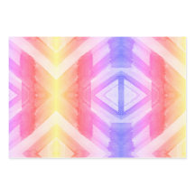Abstract Watercolor Geometric Background Wrapping