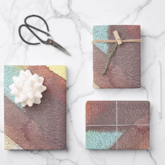 Abstract Watercolor Geometric Background Wrapping Paper Sheets