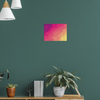 Abstract Watercolor Gradient Poster - Purple Pink