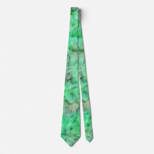 Abstract Watercolor Green Tie