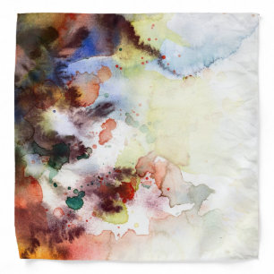 Abstract watercolor grunge texture with paint bandana