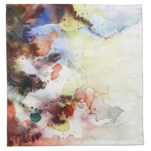Abstract watercolor grunge texture with paint cloth napkin