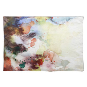 Abstract watercolor grunge texture with paint placemat