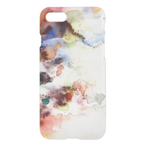 Abstract watercolor grunge texture with paint iPhone SE87 case