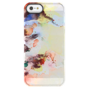 Abstract watercolor grunge texture with paint permafrost iPhone SE/5/5s case