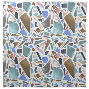 Abstract watercolor: hand-drawn white background. cloth napkin