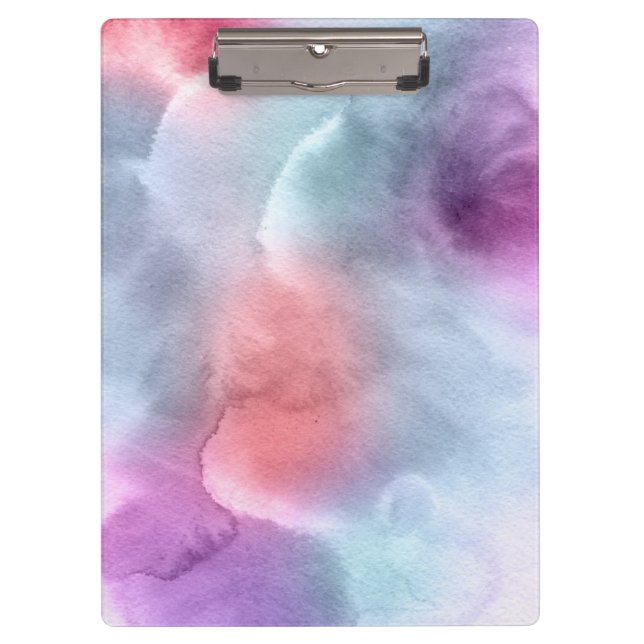 Abstract watercolor hand painted background 10 clipboard (Front)