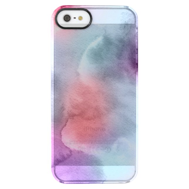 Abstract watercolor hand painted background 10 uncommon iPhone case (Back)