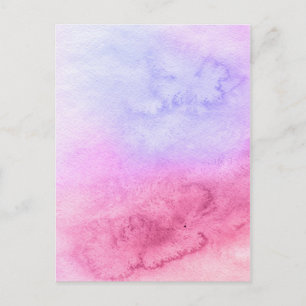 Abstract watercolor hand painted background 11 postcard