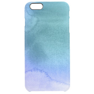 Abstract watercolor hand painted background 12 clear iPhone 6 plus case