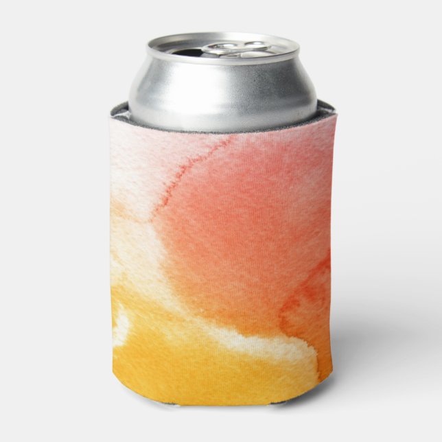 Abstract watercolor hand painted background 13 can cooler (Can Front)