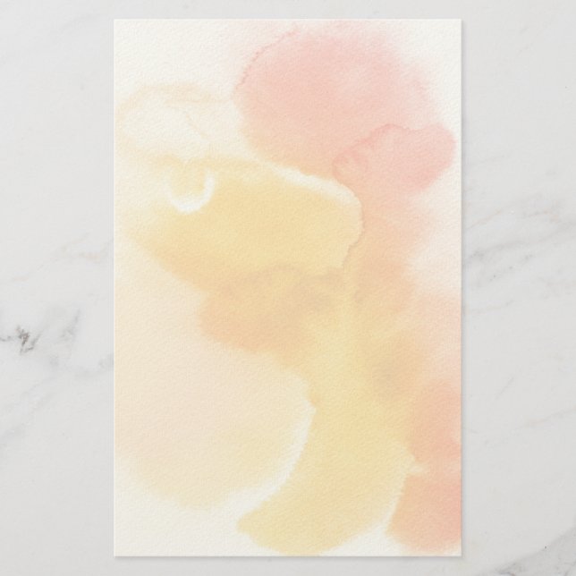 Abstract watercolor hand painted background 13 stationery (Front)