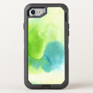 Abstract watercolor hand painted background 16 OtterBox defender iPhone SE/8/7 case