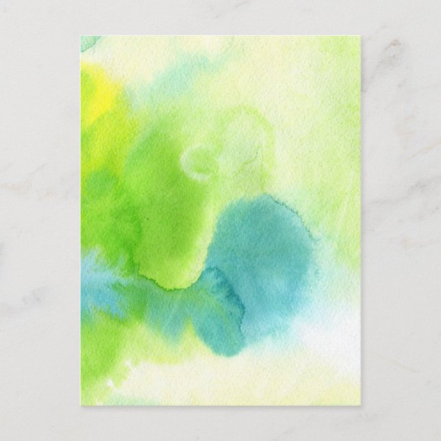 Abstract watercolor hand painted background 16 postcard (Front)