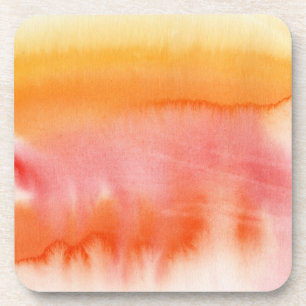 Abstract watercolor hand painted background 17 drink coaster
