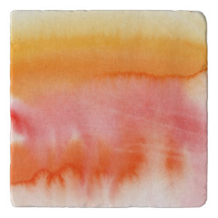 Abstract watercolor hand painted background 17 trivet