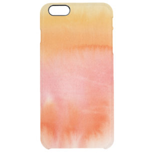 Abstract watercolor hand painted background 17 clear iPhone 6 plus case