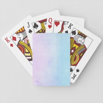 Abstract Watercolor Hand Painted Background 18 Playing Cards by watercoloring at Zazzle