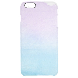 Abstract watercolor hand painted background 18 clear iPhone 6 plus case