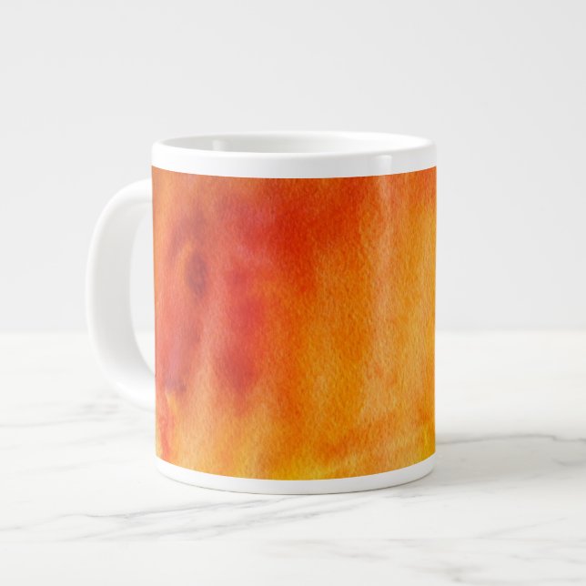Abstract watercolor hand painted background 19 large coffee mug (Front Left)