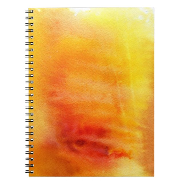 Abstract watercolor hand painted background 19 notebook (Front)