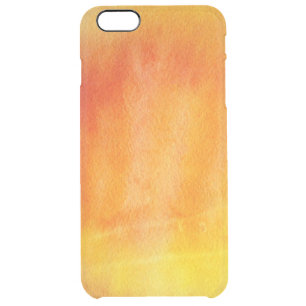 Abstract watercolor hand painted background 19 clear iPhone 6 plus case