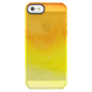 Abstract watercolor hand painted background 2 3 clear iPhone SE/5/5s case